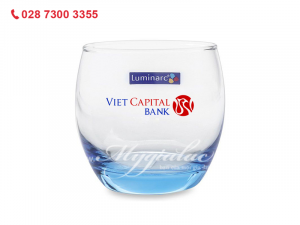 Ly Thap ThỦy Tinh Luminarc Salto Ice Blue 320ml In Logo