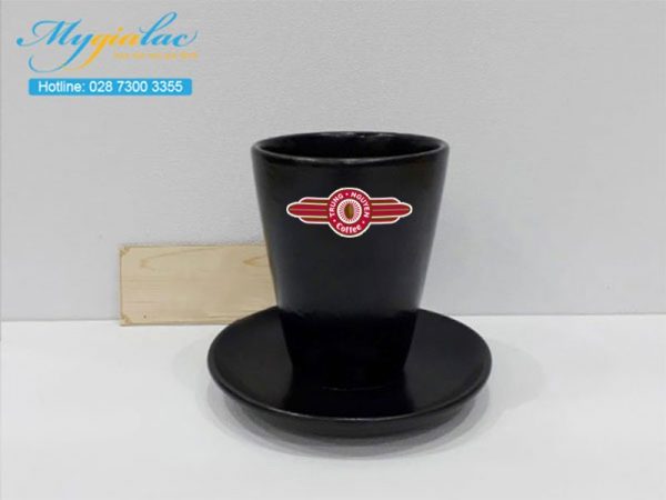 Tach Cafe Men Mat 300ml In Logo Trung Nguyen Coffee
